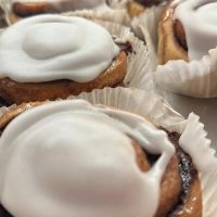 a piece of cake covered in chocolate