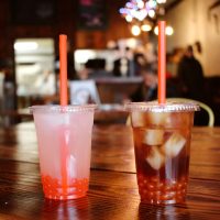 a glass of beer on a table